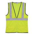 S/M Yellow Mesh Zipper Safety Vest